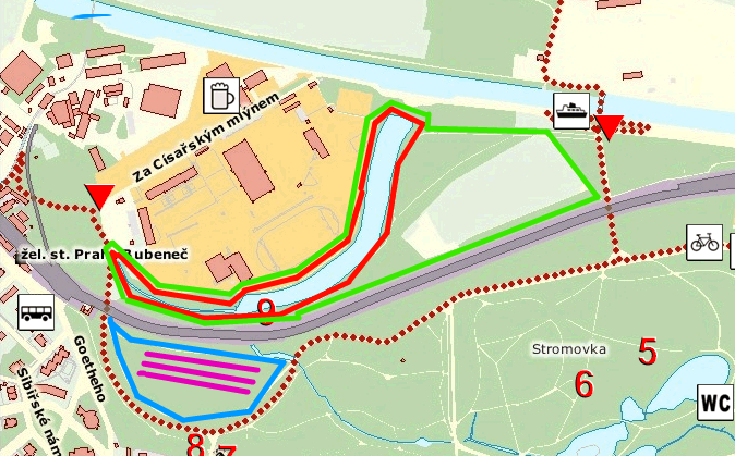Stromovka Map - Cross Country Run