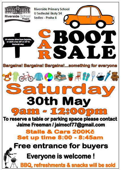 Car Boot sale 2015 poster